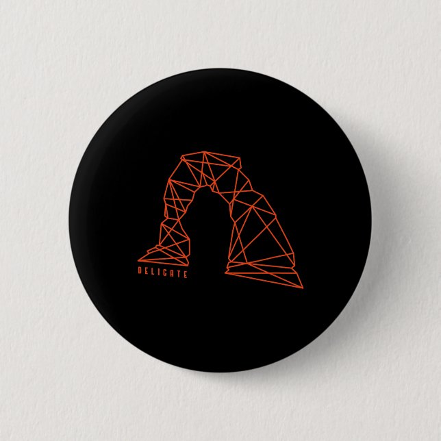 Moab Delicate Arch For Hiking And Camping Lovers  2 Inch Round Button (Front)