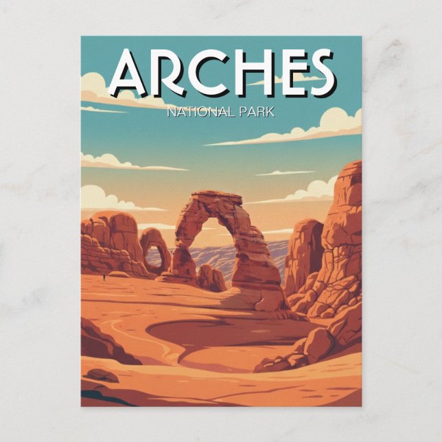 Moab Utah Arches National Park Delicate Arch Postcard (Front)