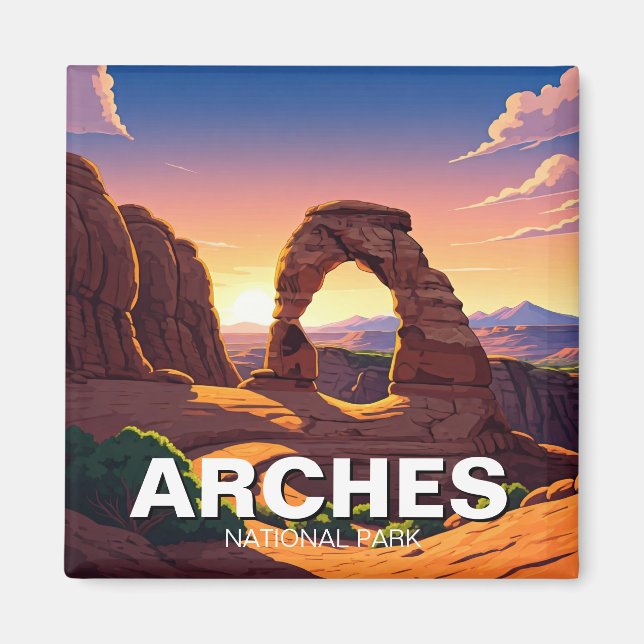 Moab Utah Arches National Park Magnet (Front)