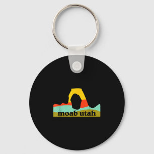 Moab utah arches national park minimalist emblem keychain