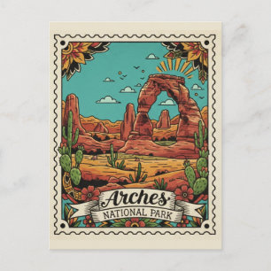 Moab Utah Arches National Park Postcard