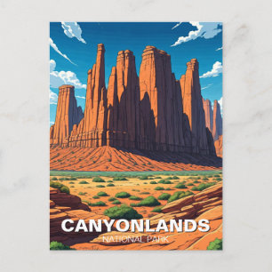 Moab Utah Canyonlands National Park Needles Postcard