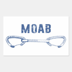 Moab Utah Climbing Quickdraw Sticker