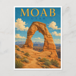 Moab Utah Delicate Arch GeoSaga Postcard