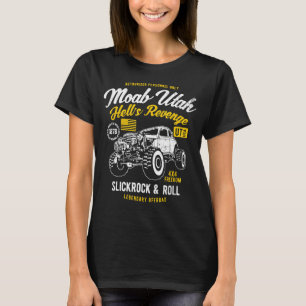 Moab Utah Hells Revenge 4x4 Vintage Distressed Sty T-Shirt