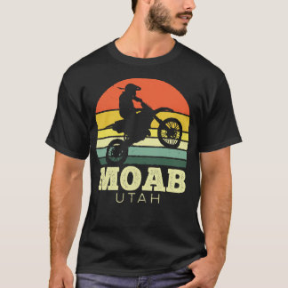 Moab Utah Motorcycle Vintage Sunset T-Shirt