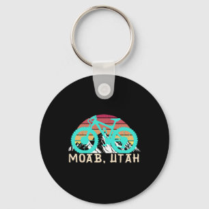Moab Utah Mountain Bike For Hiking Mountain Biking Keychain