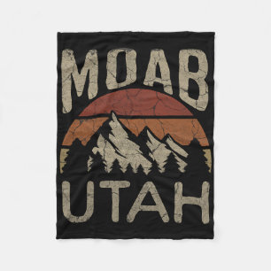 Moab Utah Nature Hiking Outdoors Fleece Blanket