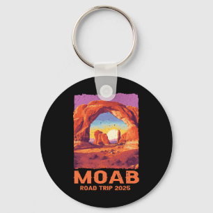 Moab Utah Road Trip 2025 Hiking Mountains Outdoor  Keychain