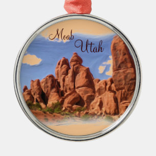 Moab Utah rock formation ornament