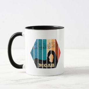 Moab Utah vintage sunset Arches national park Mug