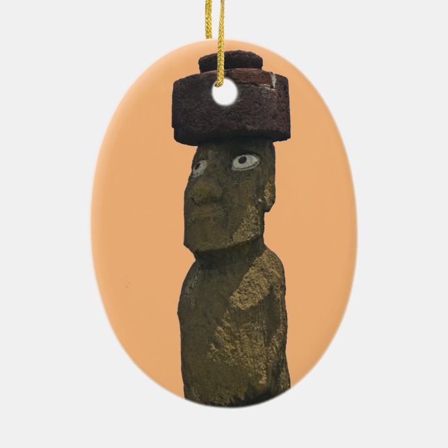 Moai Christmas Ornament 1 (Back)