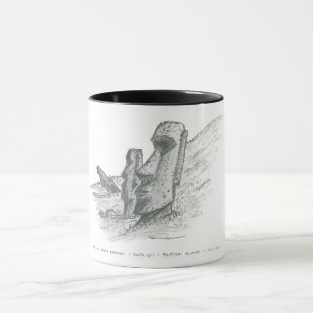 Moai, Easter Island, Chile Mug (Center)