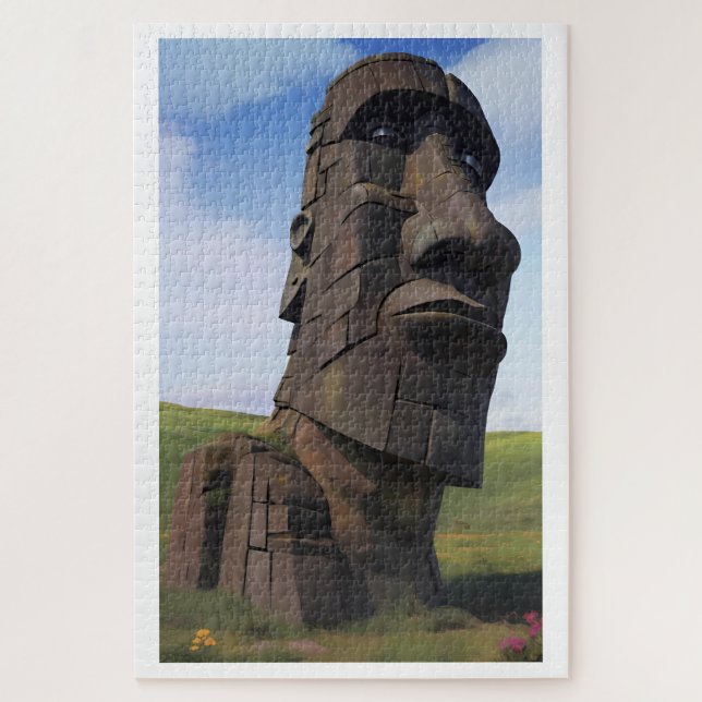 Moai on the Molehill Jigsaw Puzzle (Vertical)
