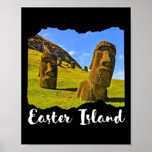 Moai Statue Easter Island Poster