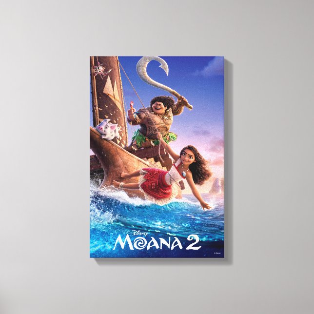 Moana 2 Theatrical Art Canvas Print (Front)