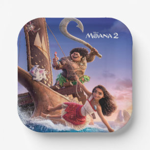 Moana 2 Theatrical Art Paper Plate