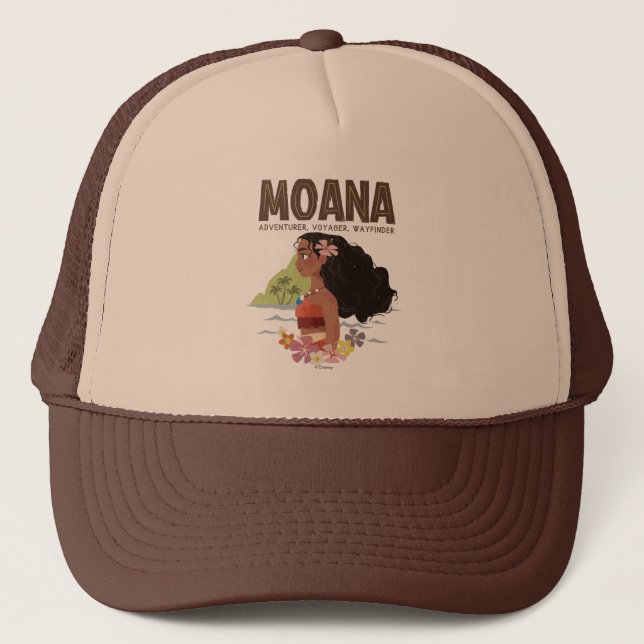 Moana | Adventurer, Voyager, Wayfinder Trucker Hat (Front)