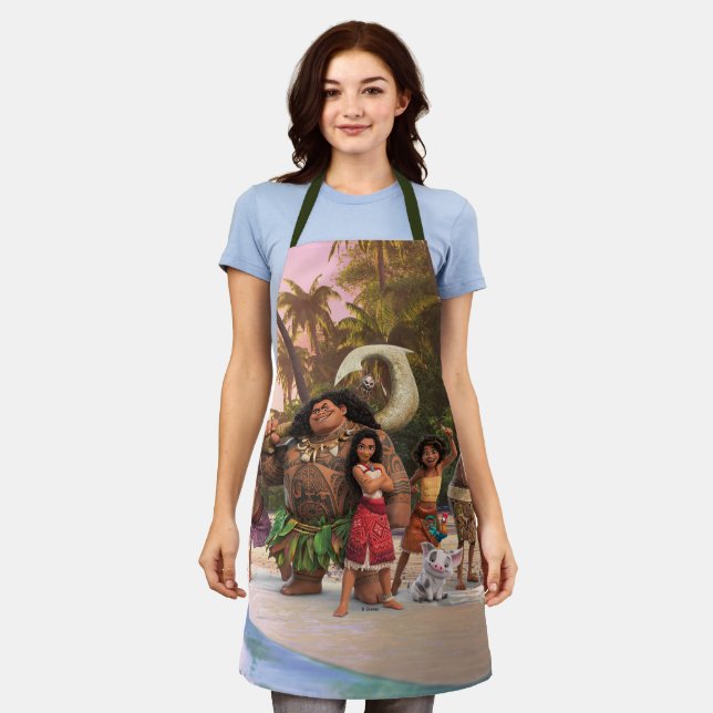 Moana and Crew Apron (Worn)