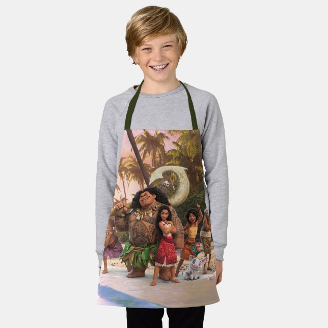 Moana and Crew Apron (Worn)