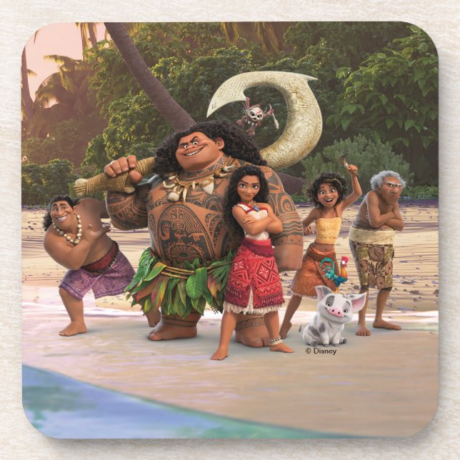 Moana and Crew Coaster (Front)