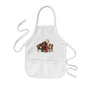 Moana and Crew Kids Apron
