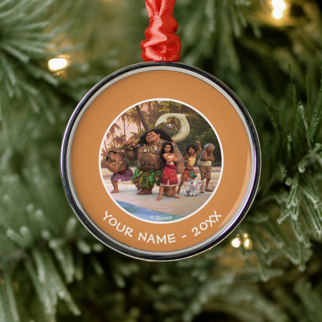 Moana and Crew Metal Ornament (Tree)