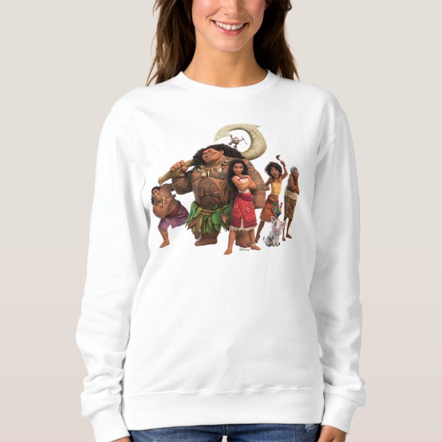 Moana and Crew Sweatshirt (Front)