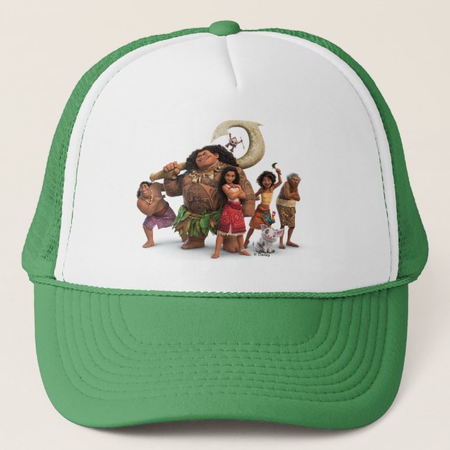 Moana and Crew Trucker Hat (Front)