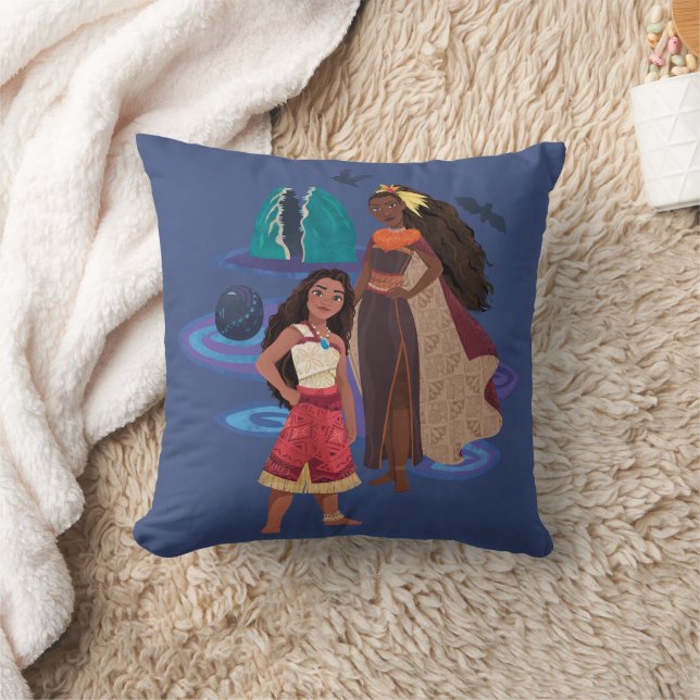 Moana and Matangi Throw Pillow (Blanket)