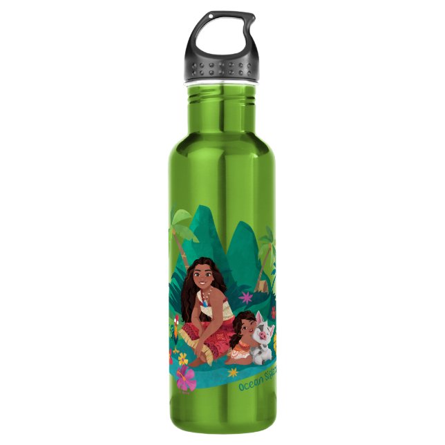 Moana and Simea Ocean Sisters 710 Ml Water Bottle (Front)