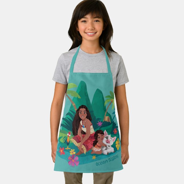 Moana and Simea Ocean Sisters Apron (Insitu)