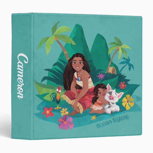 Moana and Simea Ocean Sisters Binder (Front/Spine)