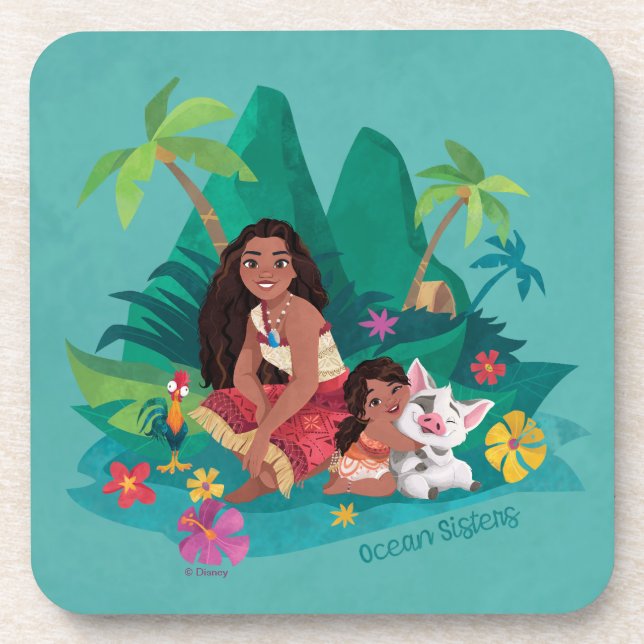 Moana and Simea Ocean Sisters Coaster (Front)