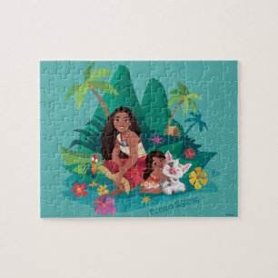 Moana and Simea Ocean Sisters Jigsaw Puzzle