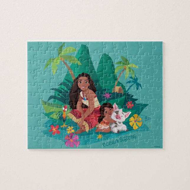 Moana and Simea Ocean Sisters Jigsaw Puzzle (Horizontal)