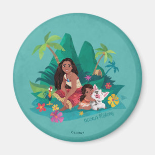 Moana and Simea Ocean Sisters Magnet