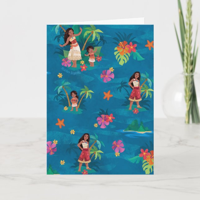 Moana and Simea Ocean Sisters Pattern Card (Front)