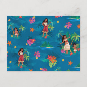 Moana and Simea Ocean Sisters Pattern Postcard