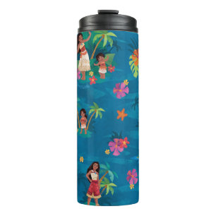 Moana and Simea Ocean Sisters Pattern Thermal Tumbler