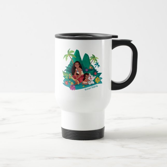 Moana and Simea Ocean Sisters Travel Mug (Right)
