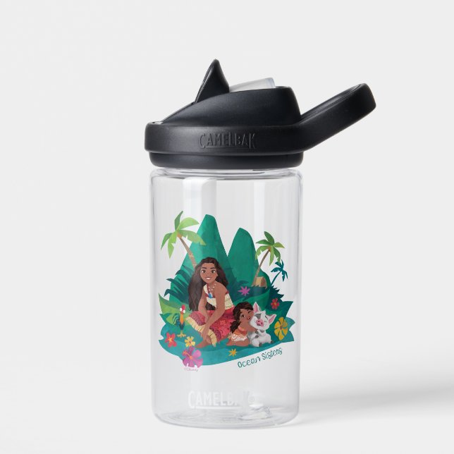 Moana and Simea Ocean Sisters Water Bottle (Left)