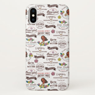 Moana   Bold Adventurer Pattern iPhone X Case