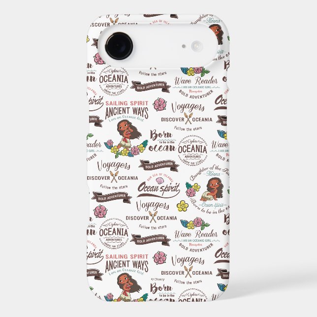 Moana | Bold Adventurer Pattern Case-Mate iPhone Case (Back)