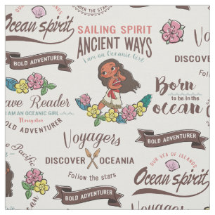 Moana   Bold Adventurer Pattern Fabric