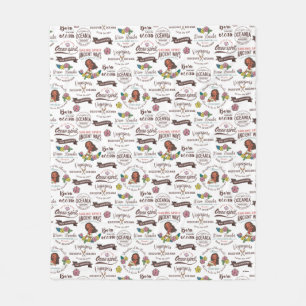 Moana   Bold Adventurer Pattern Fleece Blanket