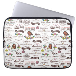 Moana   Bold Adventurer Pattern Laptop Sleeve
