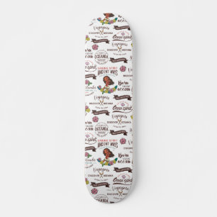 Moana   Bold Adventurer Pattern Skateboard