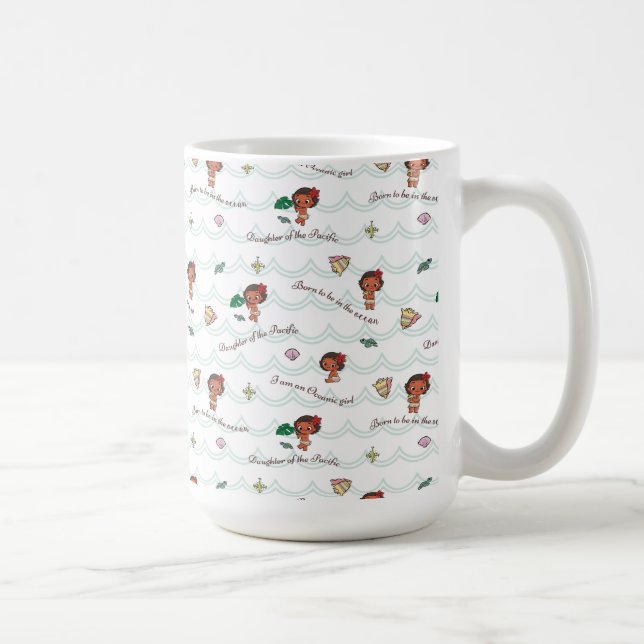 Moana | Born to be in the Ocean Pattern Coffee Mug (Right)