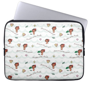 Moana   Born to be in the Ocean Pattern Laptop Sleeve